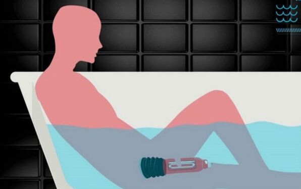 Mužské použití vodní pumpy k růstu penisu